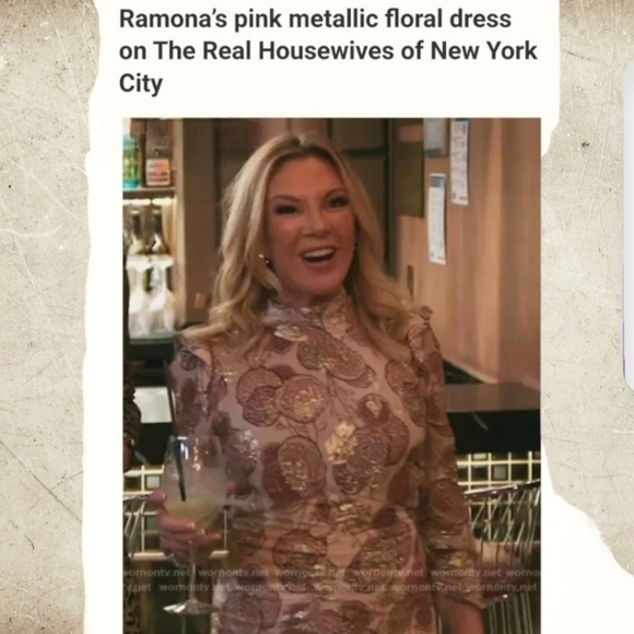 Ba&sh Metallic Effort Hydra Dress in Pink Rose Size Small - Picture 5 of 11